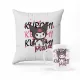  SET KISSEN + BECHER Kuromi Sanrio Hello Kitty GESCHENK + NAME #17