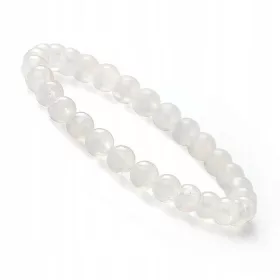  Armband Naturstein Mondsteinkugeln 6mm