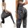  DAMEN-SPORT-LEGGINGS PUSH-UP GRAU-LEGGINGS M
