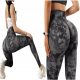  DAMEN-SPORT-LEGGINGS PUSH-UP GRAU-LEGGINGS M