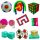  SET SET ANTI-STRESS-SPIELZEUG, SQUITS, 18-TLG