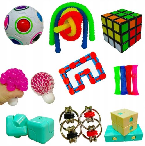  SET SET ANTI-STRESS-SPIELZEUG, SQUITS, 18-TLG