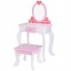  TOOKY TOY Rosa Frisiertisch aus Holz mit Stuhl