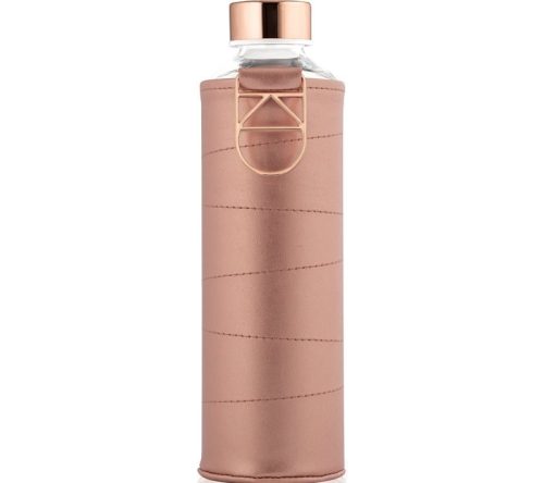  Equa Mismatch Glaswasserflasche + Kunstlederbezug Farbe Bro