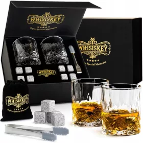    WHISKY-SET, GLÄSER, WÜRFEL, GESCHENK FÜR EINEN MANN, DEN EHEMANN EINES MANNES, DEN PAPA EINES MANNES