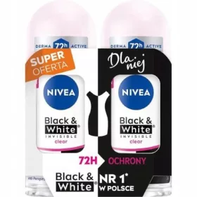    NIVEA Roll-On Invisible Clear Duopak Schwarz & Weiß für Damen