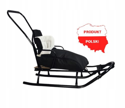  Traditioneller Metallschlitten Teo&Gigi Schlitten mit Schieber und Rückenlehne #505x