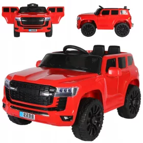    BATTERIEAUTO MIT FERNBEDIENUNG, LEDERLICHT, 4 MOTOREN, 4x4, GESCHENK FÜR KINDER