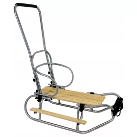   POLNISCHER SCHLITTEN + RÜCKENLEHNE + SCHIEBER + FUSSSTÜTZEN