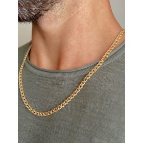    HERREN-GOLDKETTE, 585 GALIBARDI, VOLLSTÄNDIG, 55 cm + GRATIS