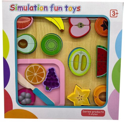  Set aus Obstschneidemagneten aus Holz