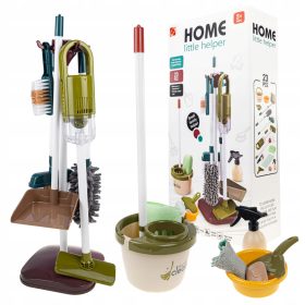    REINIGUNGSSET FÜR KINDER VERTIKALER STAUBSAUGER Moppeimer + ZUBEHÖR