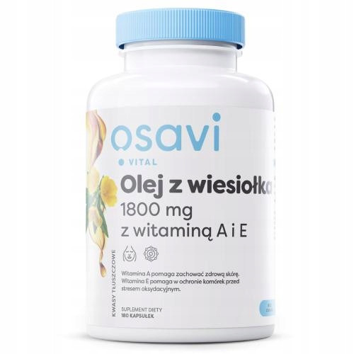 OSAVI Vital Nachtkerzenöl 1800 mg mit Vitamin A und E, 180 Kapseln