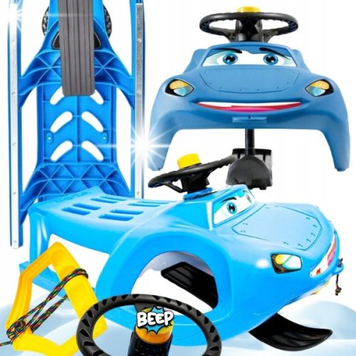  KUNSTSTOFFSCHLITTEN FÜR KINDER, SCHIEBEN, METALLLENKER, SCHIEBEN, 91 CM SKI