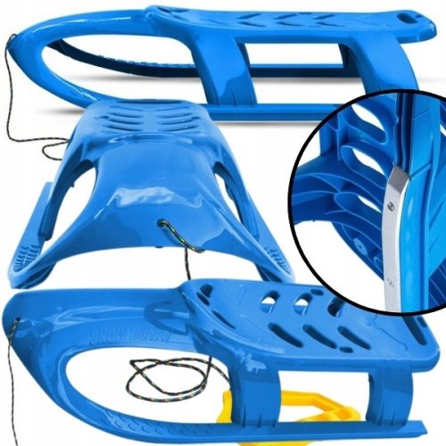  Kunststoffschlitten 102 cm für Kinder, Rutschen, Stahlseil, Laufen, schneller Spaß