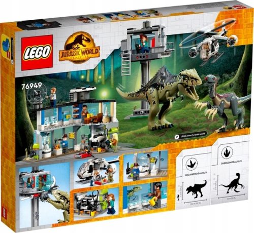  LEGO-BLOCKS JURASSIC WORLD THERIZINOSAURIER greifen GIANTOSAURIER AN