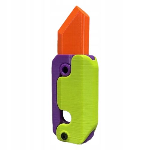  2 Stück 3D-Karotten-Schwerkraftmesser-Zappelspielzeug-Druck