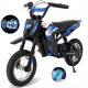  Jungen/Mädchen-Elektromotorrad für Kinder, Blau, 12 Zoll, 25 km/h
