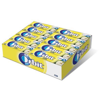 Orbit Apfel Kaugummi Zuckerfrei 14 g (10 Dragees), 30er Pack
