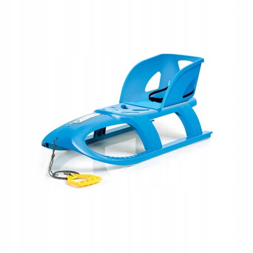  ISP1 Schlitten mit Rückenlehne, schnell und stark, Seil, blau