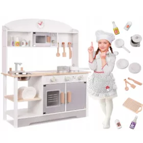  Holzküche Ikonka Modern Classic KX6287 grau und weiß