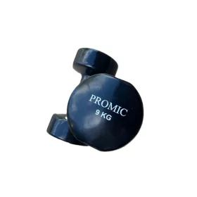    Hantelset 18 kg, Gusseisen aus schwarzem Gummi, 2 x 9 kg PROMIC