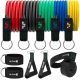  SET MIT 5 WIDERSTANDSLEITFADEN FÜR ÜBUNGEN, FITNESSBÄNDER, EXPANDER ALPHA