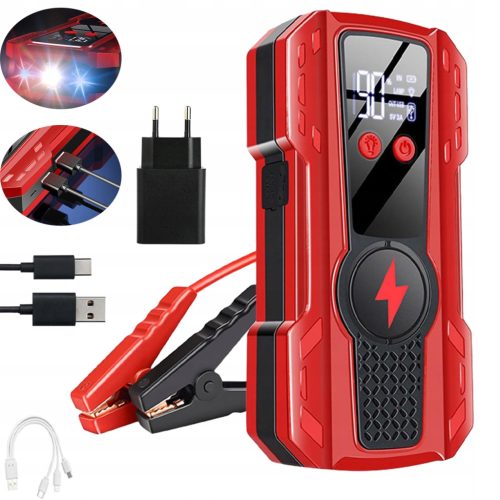  AUTOSTARTER STARTBOOSTER POWERBANK 99900MAH 12V TASCHENLAMPE 500A