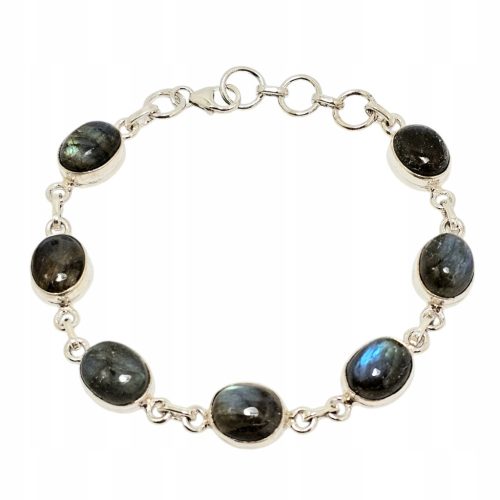  Silberarmband mit natürlichem Labradorit 925 Nr. 1780