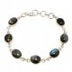  Silberarmband mit natürlichem Labradorit 925 Nr. 1780
