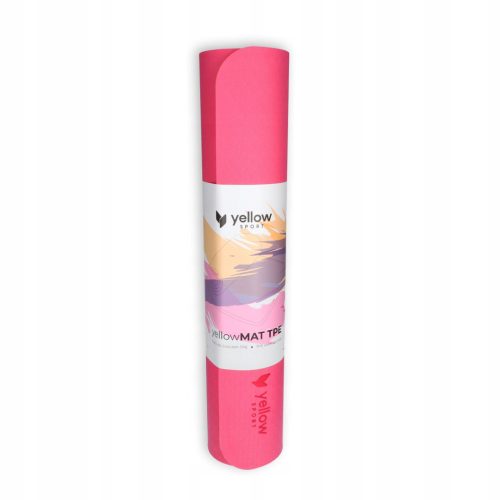  YellowMAT TPE-Trainingsmatte, Orange und Pink