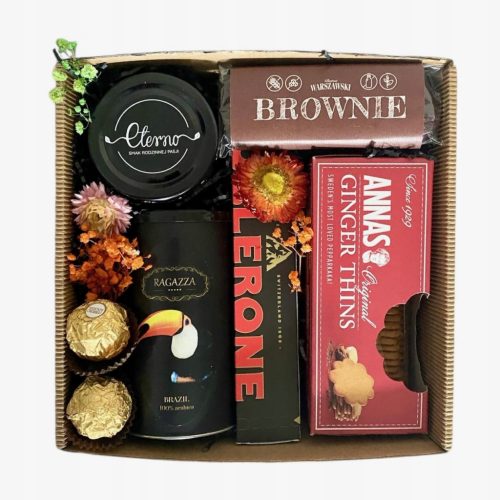  Großes Geschenkkorb-Set für Männer und Frauen, Box, Süßigkeiten, Kaffee, Feiertage