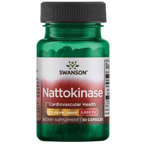 Nattokinase Kapseln - Hochwertiger Extrakt aus fermentierten Sojabohnen, 30 Stück