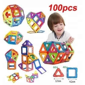  100 Stück magnetische Bausteine für Kinder
