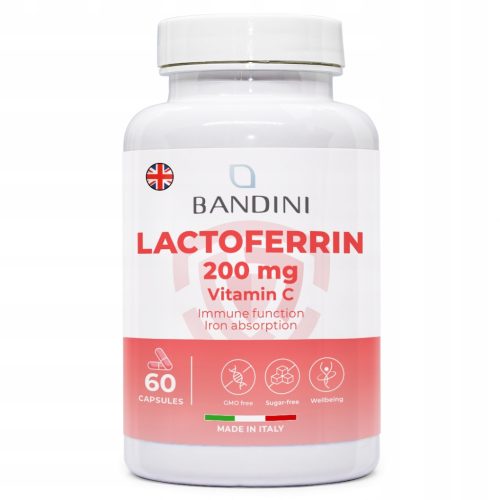 Lactoferrin 200mg mit Vitamin C - Stärkung der Immunabwehr, 60 Kapseln