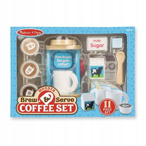  Kinderspielzeug Holz-Espressomaschine Melisa-Set