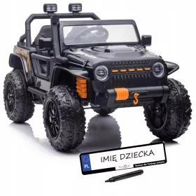    GROSSER batteriebetriebener Offroad-Buggy, 4 Motoren, 45 W, Leder-EVA-Räder, LEDs