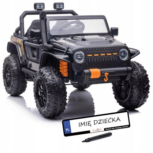  GROSSER batteriebetriebener Offroad-Buggy, 4 Motoren, 45 W, Leder-EVA-Räder, LEDs