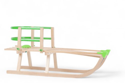  Stabile Holzschlitten mit Rückenlehne für Kinder KIMET