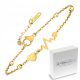  Armband aus 18 Karat Gold mit Life Line, Heart Pulse