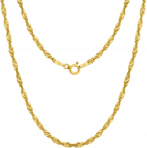  GOLDKETTE SINGAPUR DAMEN-HALSKETTE 925 SILBER 45 CM