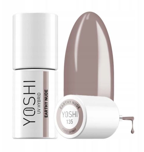  YOSHI FREE SPIRIT HYBRID NAGELLACK 135 EARTHY NUDE 6 ml