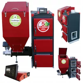  Kessel Kesselofen 16 kW Öko-Erbsenkohle 5-Klassen-Feeder
