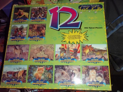  Puzzle 12in1 4x48 + 8x100 Teile. TIERE Einzigartig