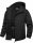  WARME HERREN-SOFTSHELL-JACKE FUR 5000 WINTER HOOD SCHWARZ XXXL 3XL