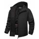  WARME HERREN-SOFTSHELL-JACKE FUR 5000 WINTER HOOD SCHWARZ XXXL 3XL