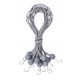 Elastische Spanngummis mit Kugel und Haken, 50er-Set, Grau (300 mm)