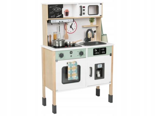  Verspielte Kinderküche aus Holz + Zubehör