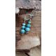  Larimar-Ohrringe Dominikanische Republik Bali nur aus Silber