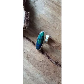  Ring Silber Azurit Malachit Galerie Gelegenheit